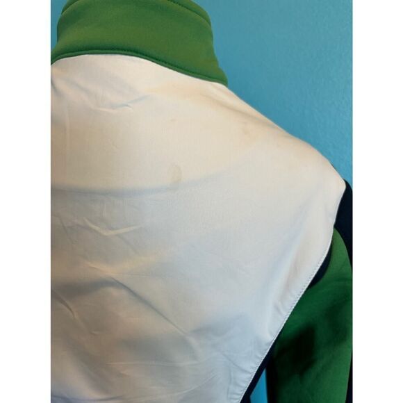 Ellesse Italia Jacket Zipper Close Blue Green "Scuba" Fabric Trim 3 Pockets XS S - Picture 5 of 8